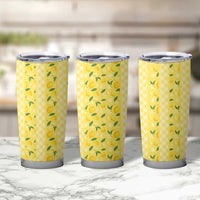 Hawaii Lemon Palaka Tumbler Cup Striped Stylized