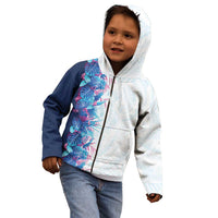 Hawaii Tropical Plant UliUli Kid Hoodie Vibrant Polynesian Pattern