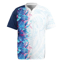 Hawaii Tropical Plant UliUli Rugby Jersey Vibrant Polynesian Pattern