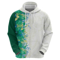 Hawaii Tropical Plant Omaomao Hoodie Vibrant Polynesian Pattern