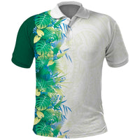 Hawaii Tropical Plant Omaomao Polo Shirt Vibrant Polynesian Pattern
