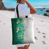 Hawaii Tropical Plant Omaomao Tote Bag Vibrant Polynesian Pattern