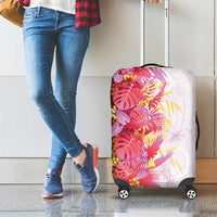 Hawaii Tropical Plant Akala Luggage Cover Vibrant Polynesian Pattern