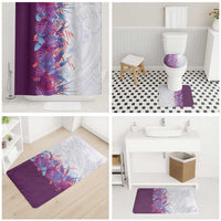 Hawaii Tropical Plant Poni Bathroom Set Vibrant Polynesian Pattern