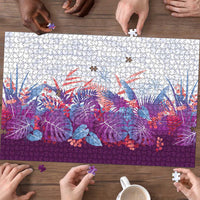Hawaii Tropical Plant Poni Puzzle Vibrant Polynesian Pattern