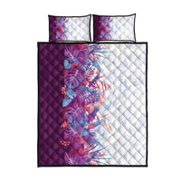 Hawaii Tropical Plant Poni Quilt Bed Set Vibrant Polynesian Pattern