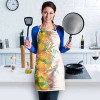 Hawaii Tropical Plant Lenalena Apron Vibrant Polynesian Pattern
