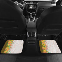 Hawaii Tropical Plant Lenalena Car Mats Vibrant Polynesian Pattern