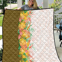 Hawaii Tropical Plant Lenalena Quilt Vibrant Polynesian Pattern