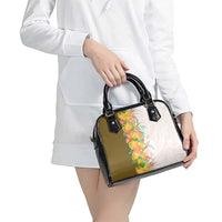 Hawaii Tropical Plant Lenalena Shoulder Handbag Vibrant Polynesian Pattern
