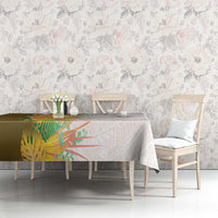 Hawaii Tropical Plant Lenalena Tablecloth Vibrant Polynesian Pattern