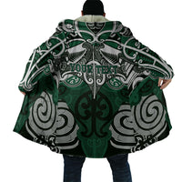 Personalised Maori Ngai Tahu Cloak Silver Fern Kowhaiwhai Art
