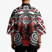 Personalised Maori Ngapuhi Kimono Silver Fern Kowhaiwhai Art