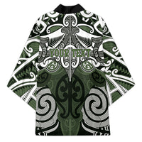 Personalised Maori Ngati Awa Kimono Silver Fern Kowhaiwhai Art
