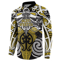 Personalised Maori Ngati Whatua Button Sweatshirt Silver Fern Kowhaiwhai Art