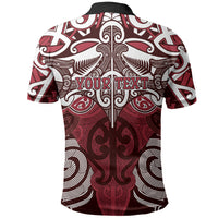 Personalised Maori Te Arawa Polo Shirt Silver Fern Kowhaiwhai Art LT01 - Polynesian Pride