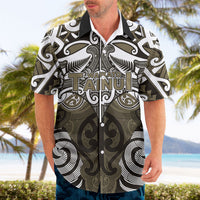 Personalised Maori Waikato Tainui Hawaiian Shirt Silver Fern Kowhaiwhai Art