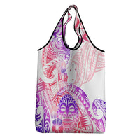 Kia Ora Maori New Zealand Pastel Grocery Bag Sun Ta Moko Sweet Version