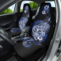 Aotearoa Kia Ora New Zealand Ta Moko Blue Version Car Seat Cover LT01 - Polynesian Pride