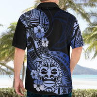 Aotearoa Kia Ora New Zealand Ta Moko Blue Version Hawaiian Shirt LT01 - Polynesian Pride