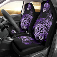 Aotearoa Kia Ora New Zealand Ta Moko Purple Version Car Seat Cover LT01 - Polynesian Pride