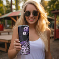 Aotearoa Kia Ora New Zealand Ta Moko Purple Version Skinny Tumbler