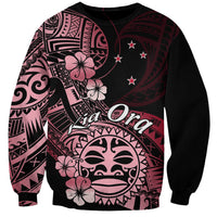 Aotearoa Kia Ora New Zealand Ta Moko Red Version Sweatshirt LT01 Unisex Red - Polynesian Pride