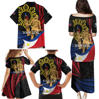 Personalized Lapulapu The First Filipino Hero Family Matching Puletasi and Hawaiian Shirt Polynesian Pattern