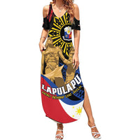 Personalized Lapulapu The First Filipino Hero Family Matching Summer Maxi Dress and Hawaiian Shirt Polynesian Pattern