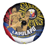 Lapulapu The First Filipino Hero Spare Tire Cover Polynesian Pattern