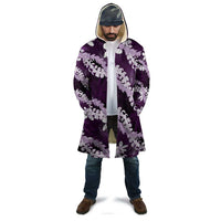 Puakenikeni Maile Lei Cloak Frangipani Purple Tropical Leaves