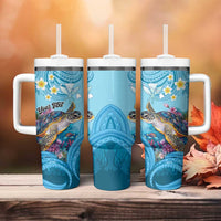 Personalized Hawaii Sea Turtle Tumbler With Handle Hawaii Map Ocean Vibes