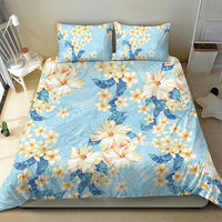 Hawaii Hibiscus Plumeria Blue Bedding Set Polynesian Pattern LT01 - Polynesian Pride