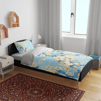 Hawaii Hibiscus Plumeria Blue Bedding Set Polynesian Pattern LT01 - Polynesian Pride