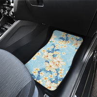 Hawaii Hibiscus Plumeria Blue Car Mats Polynesian Pattern LT01 - Polynesian Pride