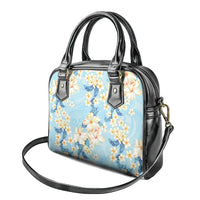 Hawaii Hibiscus Plumeria Blue Shoulder Handbag Polynesian Pattern LT01 - Polynesian Pride