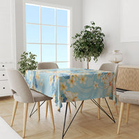Hawaii Hibiscus Plumeria Blue Tablecloth Polynesian Pattern LT01 - Polynesian Pride