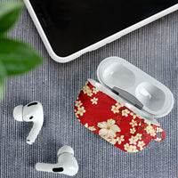 Hawaii Hibiscus Plumeria Red AirPods Case Polynesian Pattern LT01 - Polynesian Pride