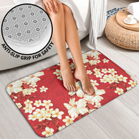 Hawaii Hibiscus Plumeria Red Bathroom Set Polynesian Pattern LT01 - Polynesian Pride