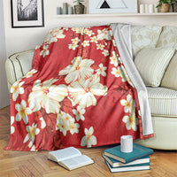 Hawaii Hibiscus Plumeria Red Blanket Polynesian Pattern LT01 Red - Polynesian Pride