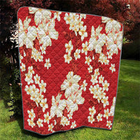 Hawaii Hibiscus Plumeria Red Quilt Polynesian Pattern LT01 - Polynesian Pride