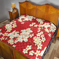 Hawaii Hibiscus Plumeria Red Quilt Polynesian Pattern LT01 - Polynesian Pride