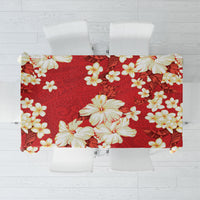 Hawaii Hibiscus Plumeria Red Tablecloth Polynesian Pattern LT01 Red - Polynesian Pride