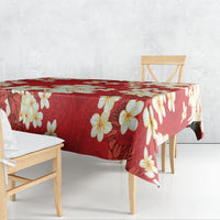 Hawaii Hibiscus Plumeria Red Tablecloth Polynesian Pattern LT01 - Polynesian Pride