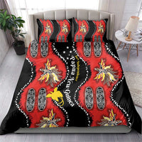 Papua New Guinea 50th Independence Bedding Set PNG Batik Pattern - Polynesian Pride
