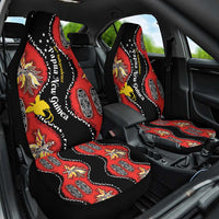 Papua New Guinea 50th Independence Car Seat Cover PNG Batik Pattern - Polynesian Pride