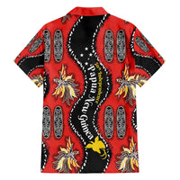 Papua New Guinea 50th Independence Family Matching Long Sleeve Bodycon Dress and Hawaiian Shirt PNG Batik Pattern - Polynesian Pride