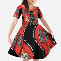 Papua New Guinea 50th Independence Family Matching Mermaid Dress and Hawaiian Shirt PNG Batik Pattern - Polynesian Pride