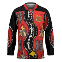 Papua New Guinea 50th Independence Hockey Jersey PNG Batik Pattern - Polynesian Pride