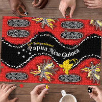 Papua New Guinea 50th Independence Puzzle PNG Batik Pattern - Polynesian Pride